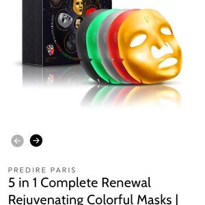 NEW-5 in 1 Complete Renewal Rejuvenating Colorful Reusable FACEMasks 5 Piece Set
